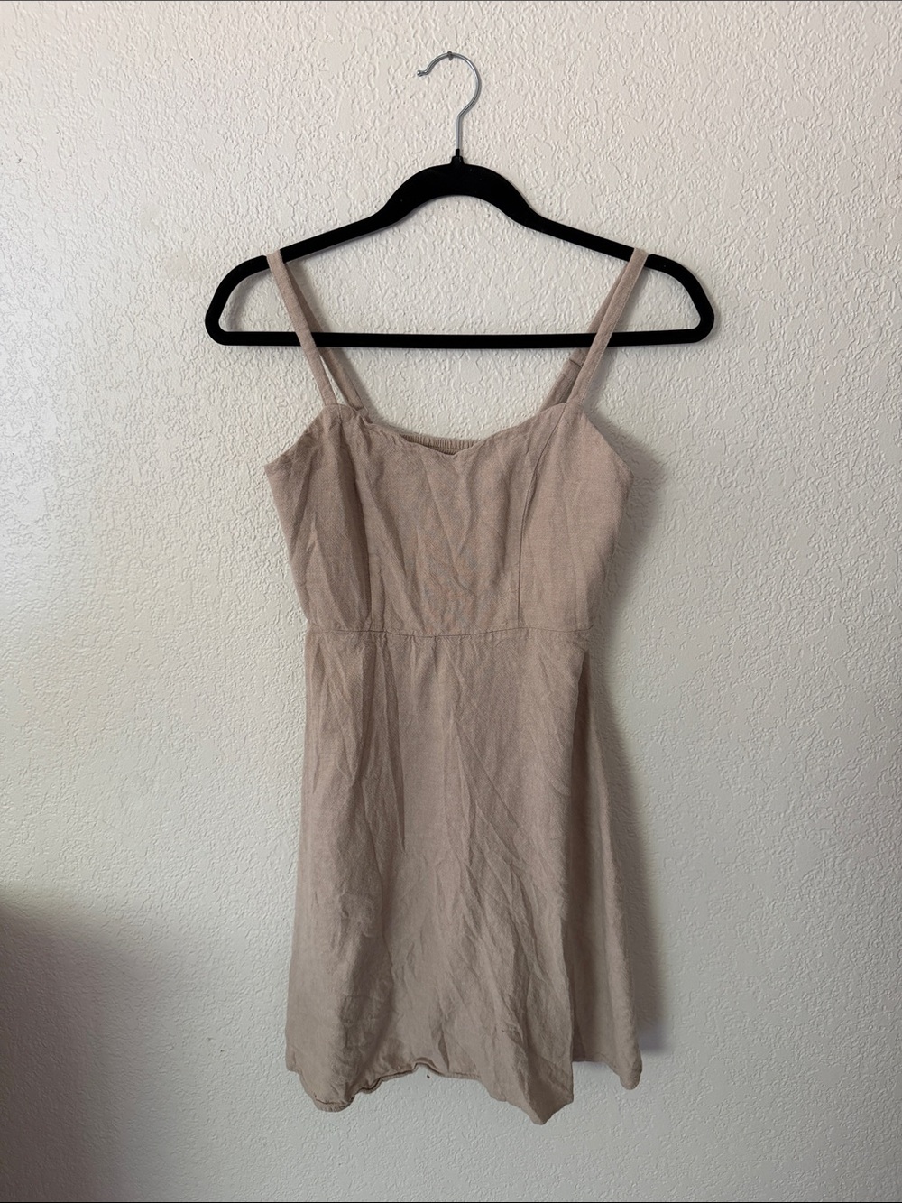(4 for 20) Old Navy Light Taupe Spaghetti-Strap Mini Dress